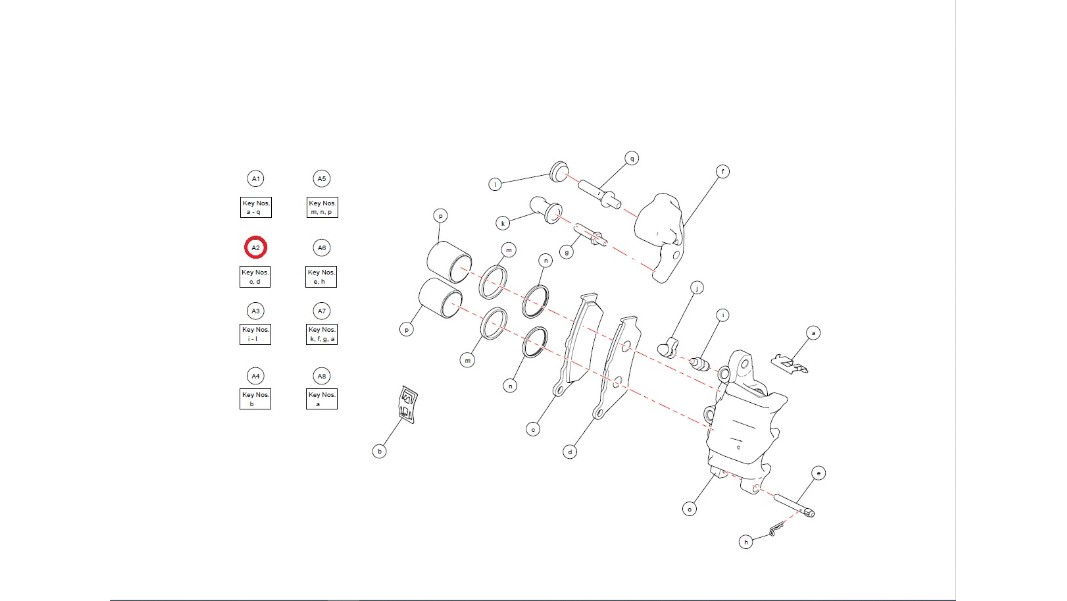 KAB00501/A, Bremsklötze vorne
