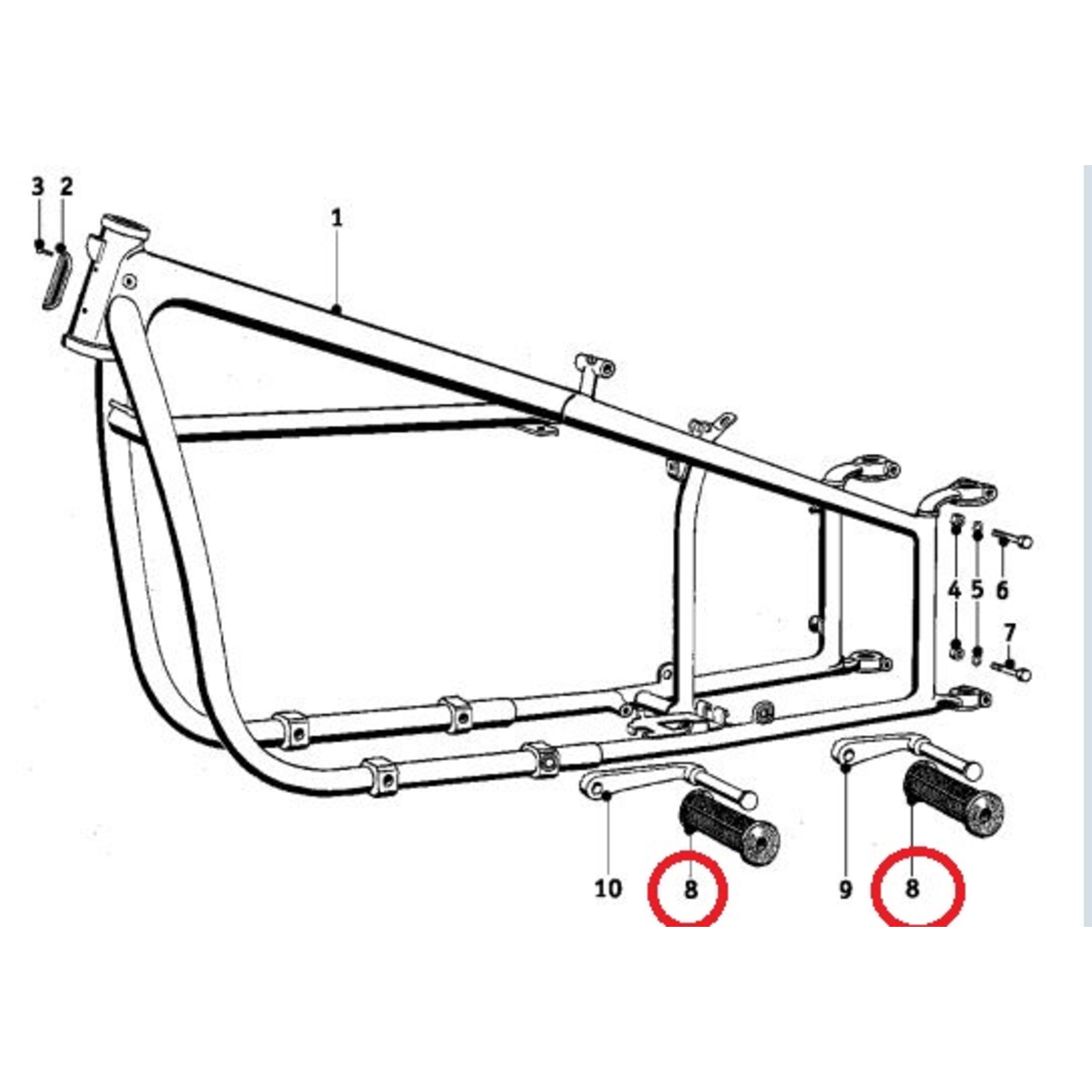 Fussrastengummi BMW R25 R90S fussrastengummi-bmw-r25-r90s