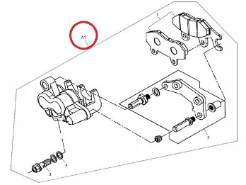 Bremssattel vorne komplett