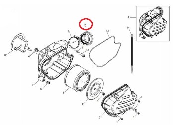 Ansaugschlauch Motor ab VIN: ME3U5S5F09D001415