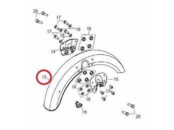 Kotflügel vorne chrome