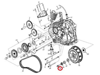 Kupplungsdruckstange kurz