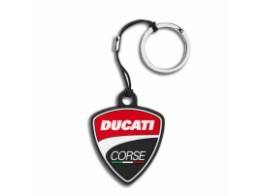 Gummi Schlüsselanhänger-Ducati Corse Shield