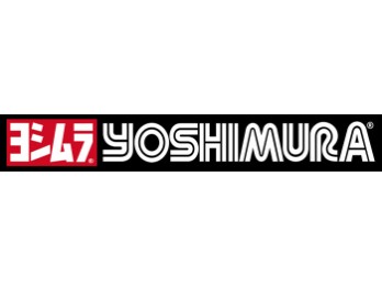 Aufkleber Yoshimura Logo, weiß/rot