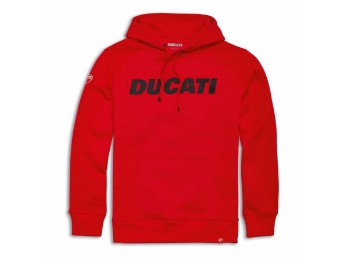 Logo - Sweatshirt mit Kapuze rot