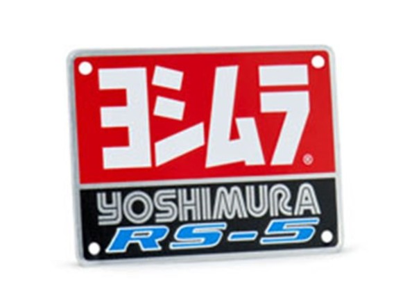 AC105W, YOSHIMURA MUFFLER NAME BADGE RS5