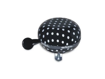 Ding-Dong Glocke Polkadot schwarz/weiss